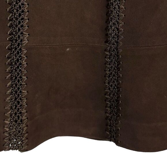 Elegant Brown Midi Skirt - Picture 4 of 7